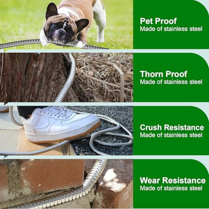 Metal Short Garden Hose 3 ft (3 Foot)