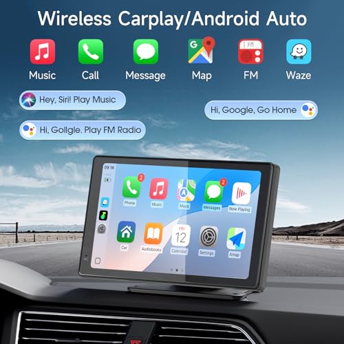 Portable CarPlay Screen for Apple CarPlay & Android Auto