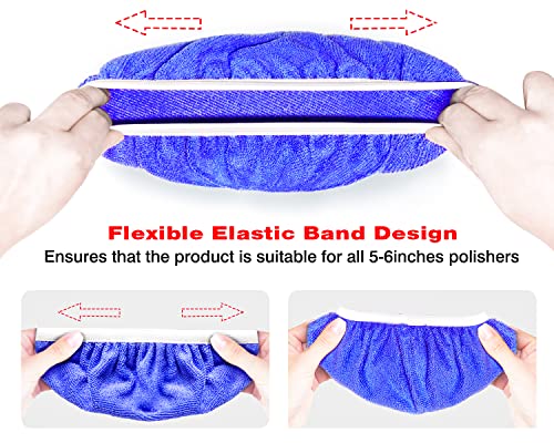 9 to 10 Inch Car Polisher Pad Bonnet (15 Count)