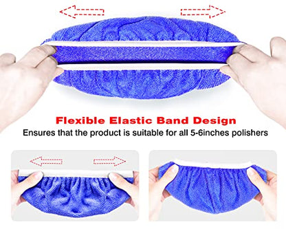 9 to 10 Inch Car Polisher Pad Bonnet (15 Count)
