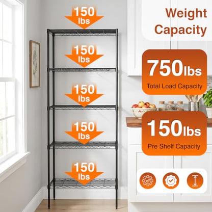 5 Tier Wire Shelf