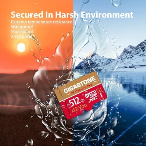 5 Yrs Free Data Recovery] Gigastone 512GB Micro SD Card