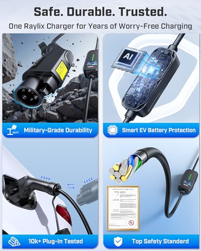 2026 Upgraded Level 1&2 EV Charger for ALL J1772 EV