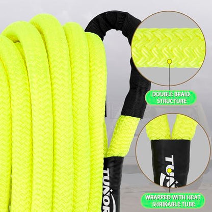 Kinetic Recovery Tow Rope Heavy Duty Offroad Snatch Strap for for Trucks SUV UTV ATV Tractor Car Jeep