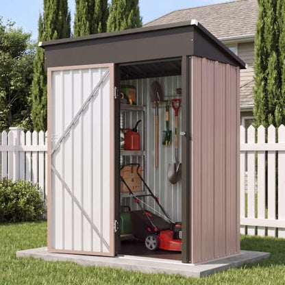 5x3 FT Outdoor Storage Shed with Sloping Roof