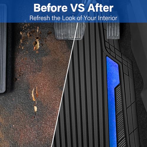 Heavy Duty Rubber Car Mats Metallic