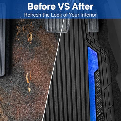 Heavy Duty Rubber Car Mats Metallic