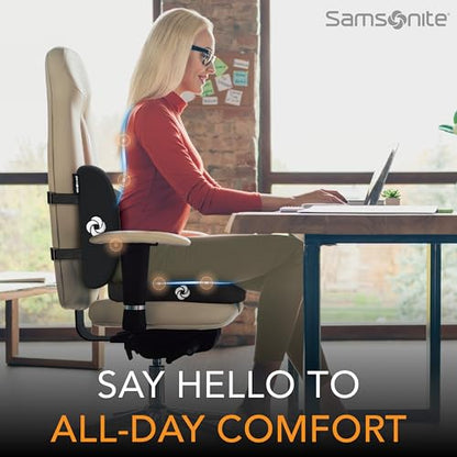 Ergonomic Seat Cushion and Lumbar Support Cushion Combo (2 Count)