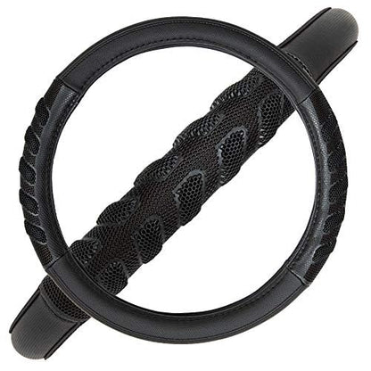 car Steering Wheel Cover Faux Leather Massage Universal fit 3D Honeycomb Hole Anti