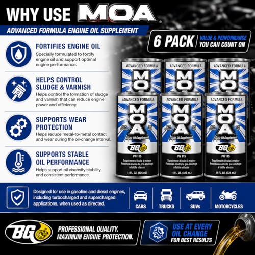 BG Advanced Formula MOA PN 115 Motor Oil Additive (66 Fl Oz)