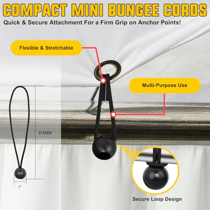 Ultimate Heavy Duty Outdoor Bungee Cord Assortment (36 Count)