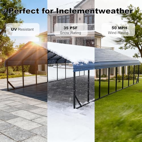 20x40 FT Heavy Duty Extra Large Metal Carport