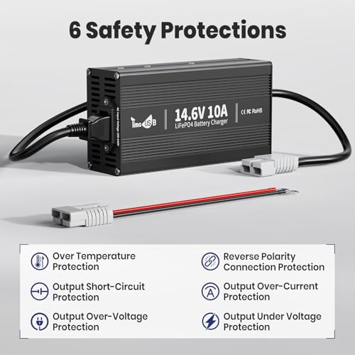 12V 10A LiFePO4 Battery Charger
