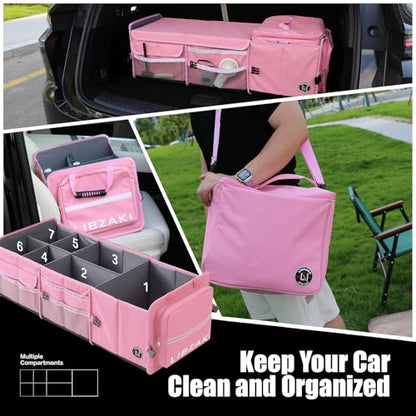 LIBZAKI Oversize 4 in 1 Car Trunk Storage Organizer
