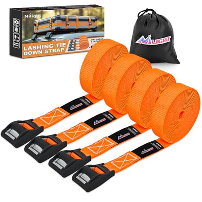 1in x 12ft Heavy Duty Lashing Straps 4PCS (4 Count)