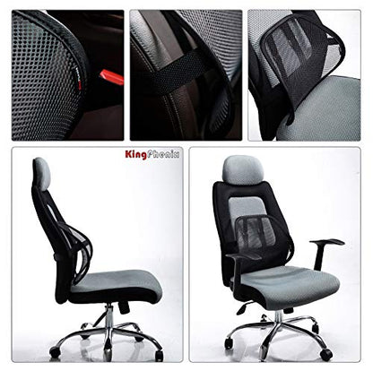 2 Pack Mesh Lumbar Support for Car and Office Chair Comfort (2 Count)