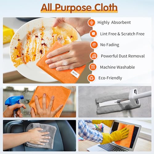 Microfiber Cleaning Cloth (8 Count)