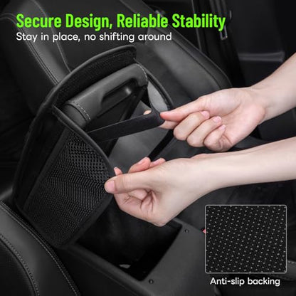 Car Center Console Cover with 6 Storage Pockets