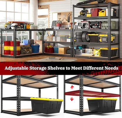 40" W Storage Shelves Load 2500Lbs for Garage Pantry Closet Kitchen (4 Count)