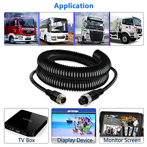 4 Pin Camera Cable with Corrugation Tube Cover