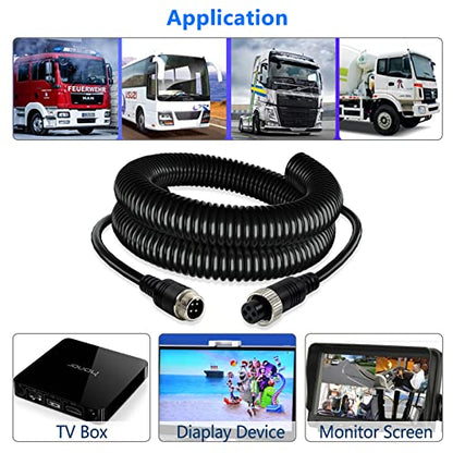 4 Pin Camera Cable with Corrugation Tube Cover