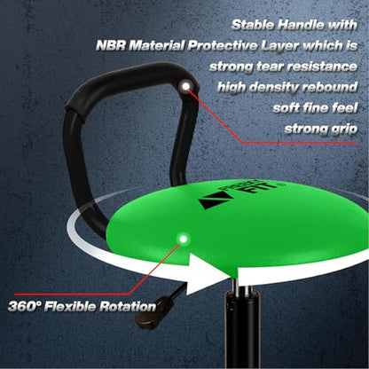 Garage Stool Adjustable Height Swivel Work Mechanic Shop Stool with Backrest