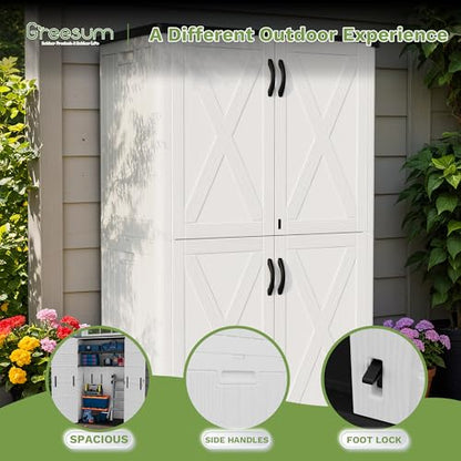 50 Cuft Outdoor Storage Box with Lockable Doors