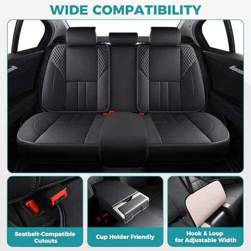 Universal Car Seat Covers for SUVs Sedans Trucks Black