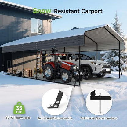 13x26 FT Heavy Duty Metal Carport