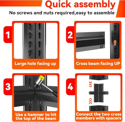 54" H Garage Shelving Heavy Duty Rack