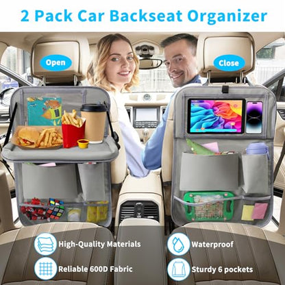 Car Backseat Organizer with Tablet Holder (2 Count)