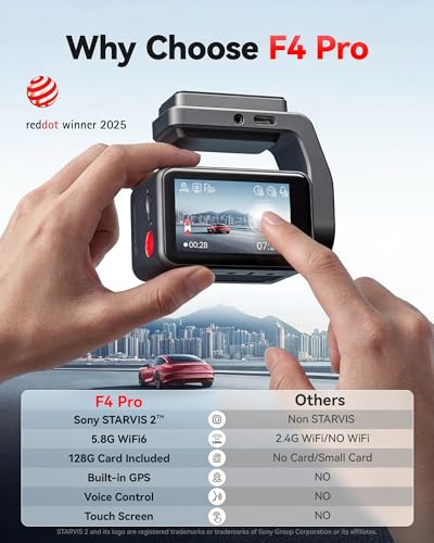 F4 Pro 4K STARVIS 2 Dash Cam