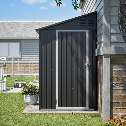 4x8 FT Lean to Outdoor Storage Shed