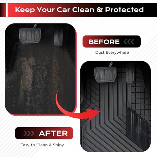 Heavy Duty PVC Car Floor Mats Full Set