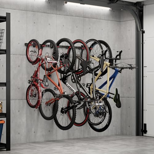 WheelsUp Bike Wall Mount for 6 Bikes