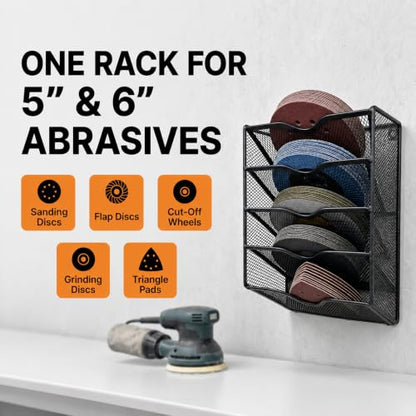 Sandpaper Organizer for 5 & 6 Inch Sanding Discs