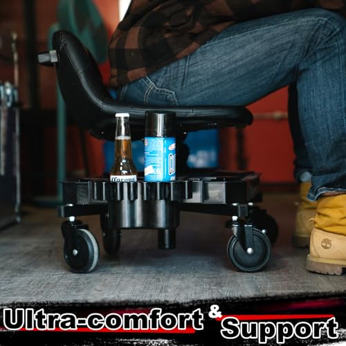 Rolling Stool with Wheels