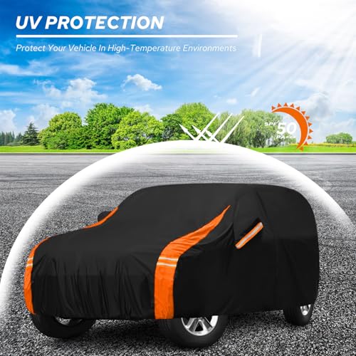 Car Cover Soft Cotton Lining Compatible with Jeep Wrangler 4 Door