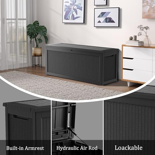 320 Gallon Lockable Resin Deck Box