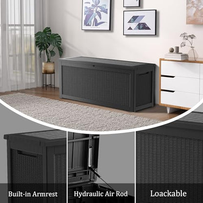 320 Gallon Lockable Resin Deck Box