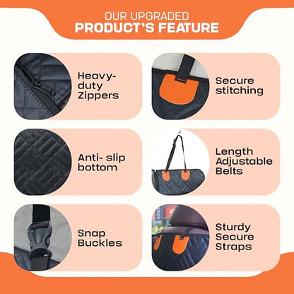 Hard Bottom Back Seat Extender for Dogs