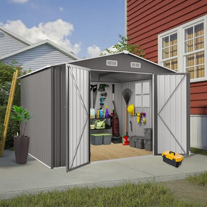 10x8 FT Outdoor Storage Shed with Window