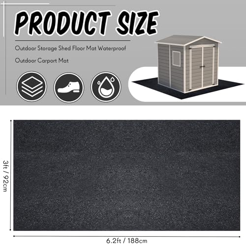 Shed Floor Mat 6 x 3 ft