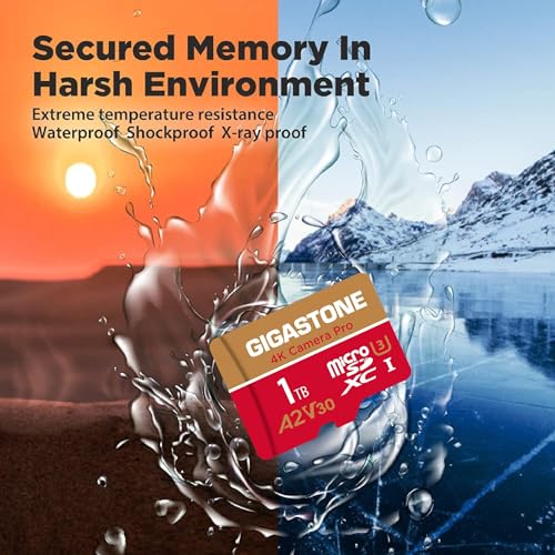 5 Years Data Recovery】 GIGASTONE 1TB Micro SD Card 4