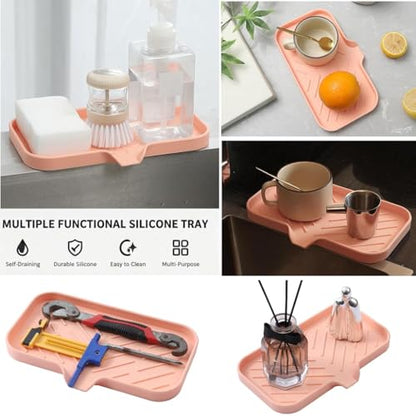Silicone Soap Dish with Drain Spout
