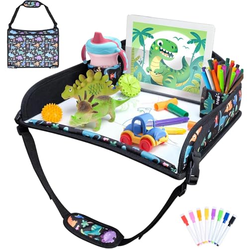 Kids Travel Tray for Carseat for Road Trip Activities