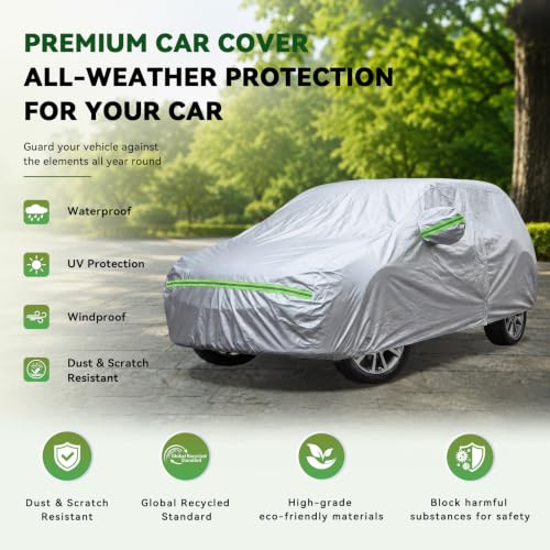 6 Layers Premium SUV Car Cover Waterproof All Weather Weatherproof UV Sun Protection Snow Dust Storm Resistant Outdoor Exterior Custom Form