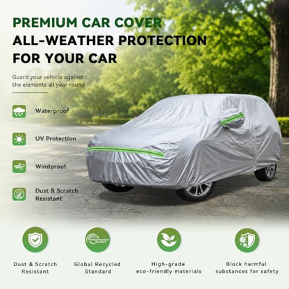 6 Layers Premium SUV Car Cover Waterproof All Weather Weatherproof UV Sun Protection Snow Dust Storm Resistant Outdoor Exterior Custom Form