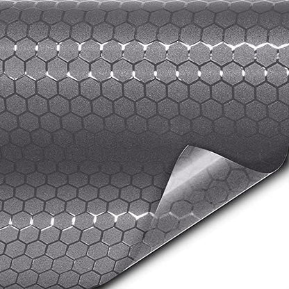 Honeycomb Matte Smoke Taillight Tint Bulk Vinyl Roll
