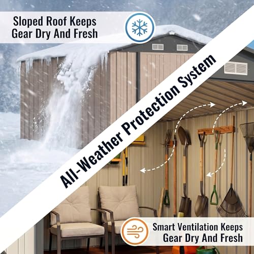 8x12 FT Outdoor Storage Shed